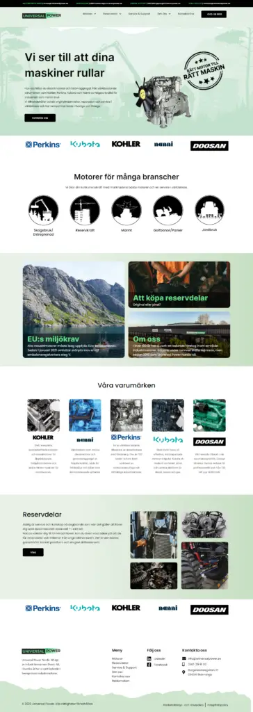 Universal-Power Website Design