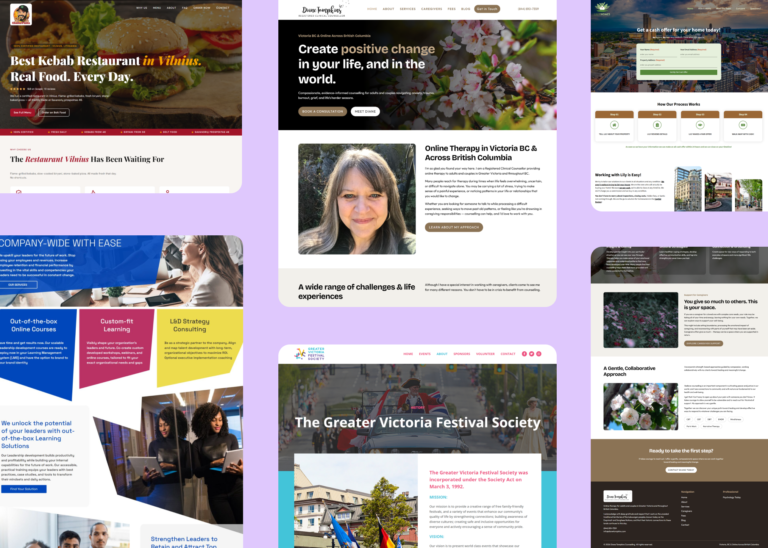 Affordable web design for small business portfolio examples by Scripto Agency — custom WordPress websites starting at $399
