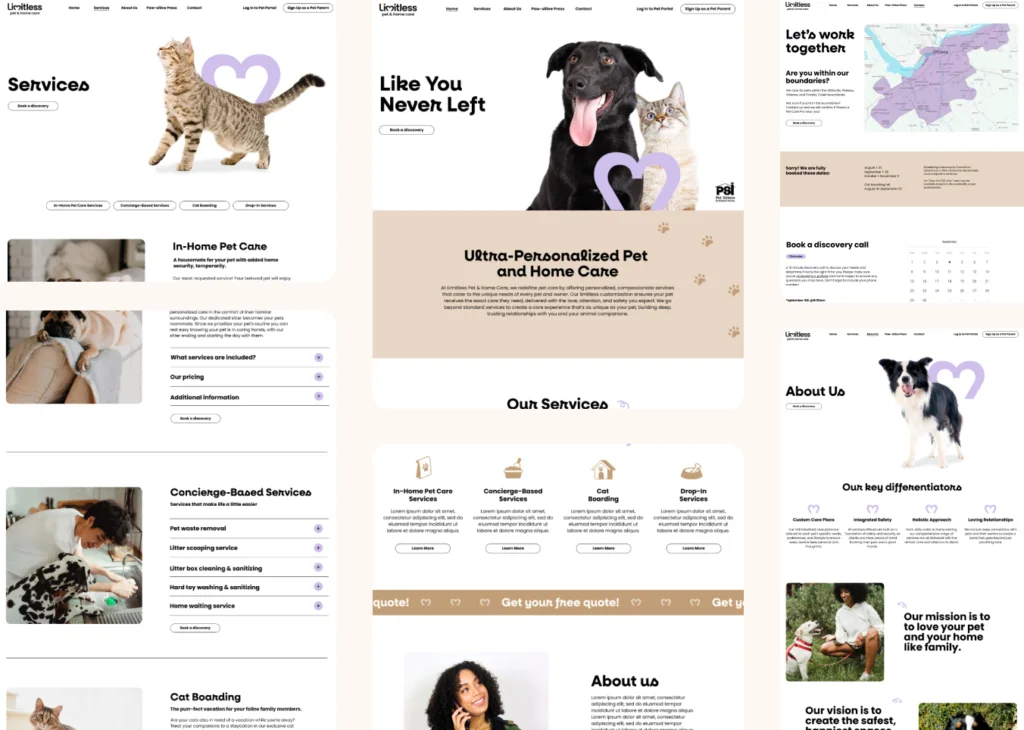WordPress web design agency team working on a small business website